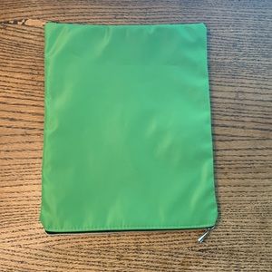 Large Green Zippered Pouch